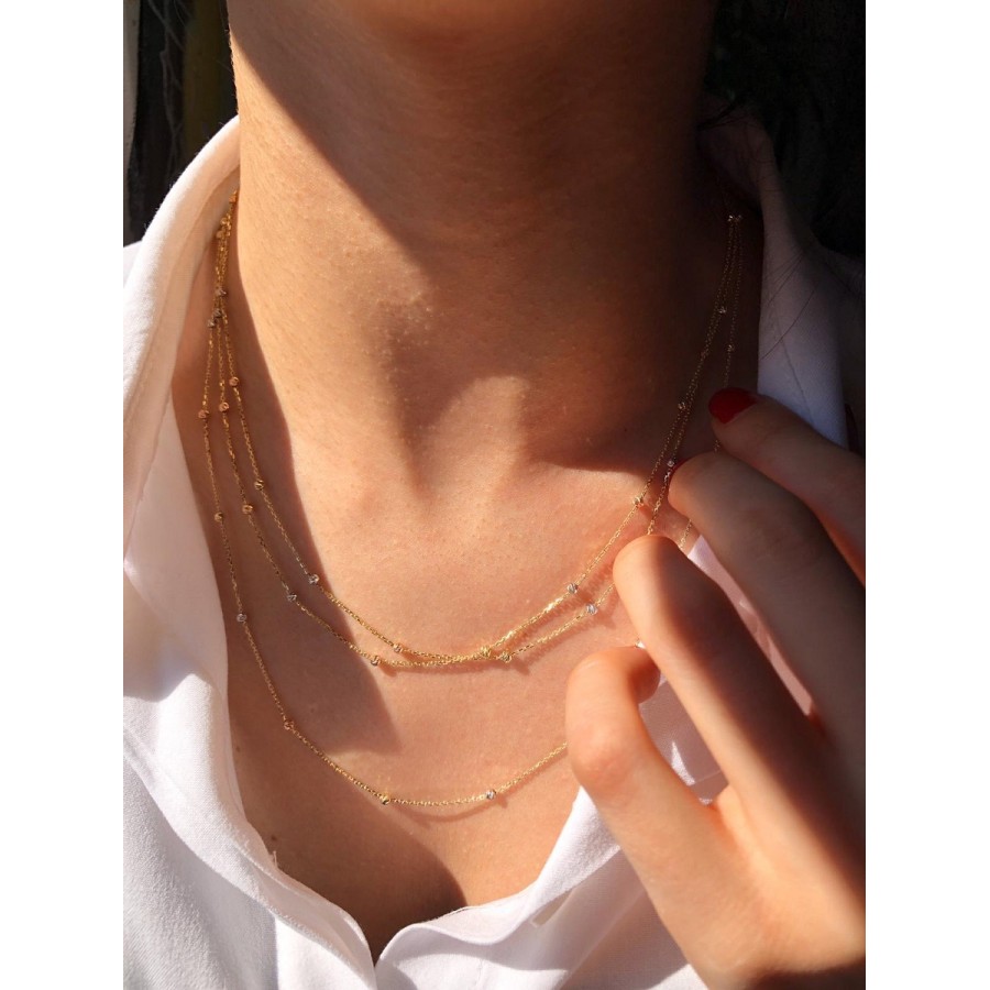 Златно колие  Color Balls