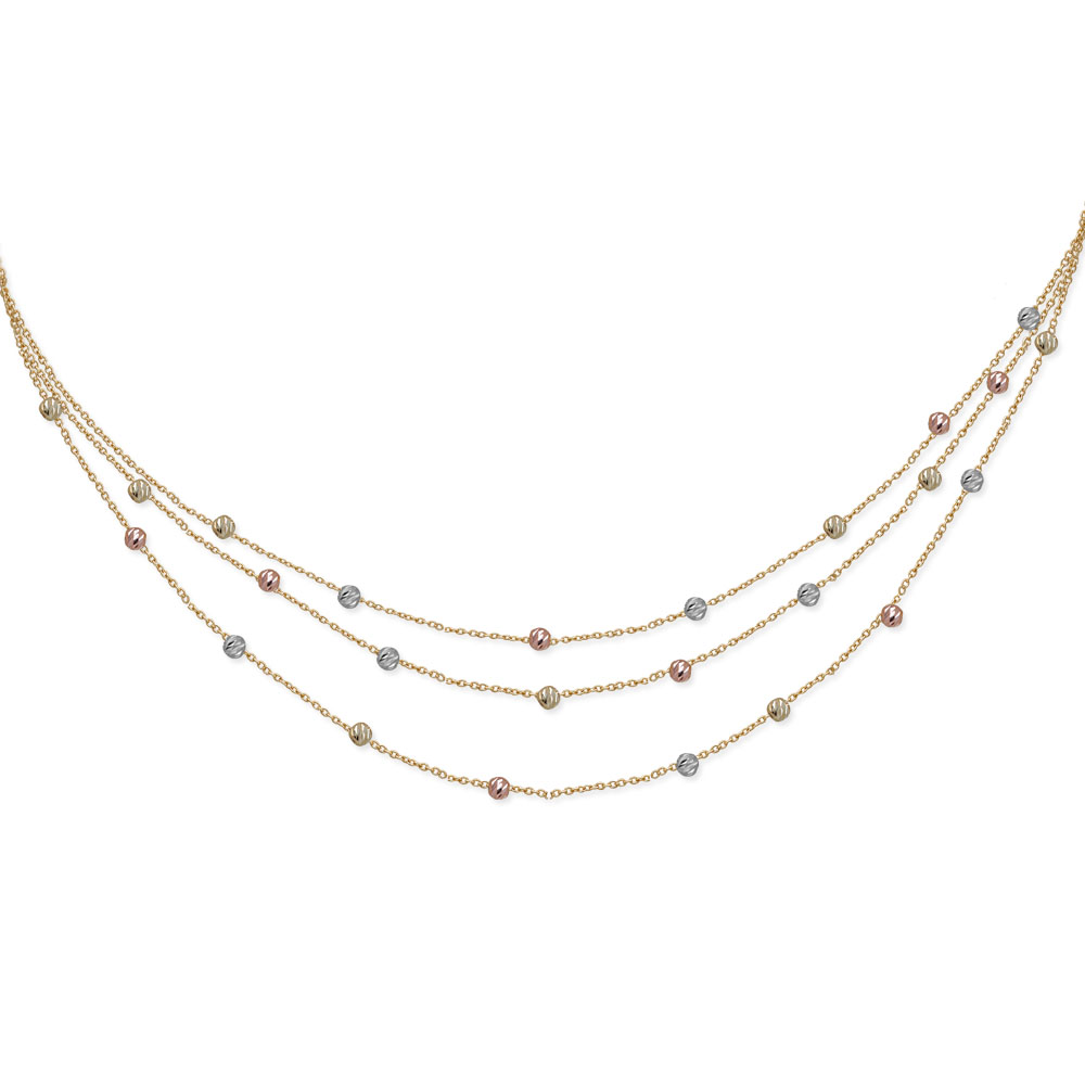 Златно колие  Color Balls