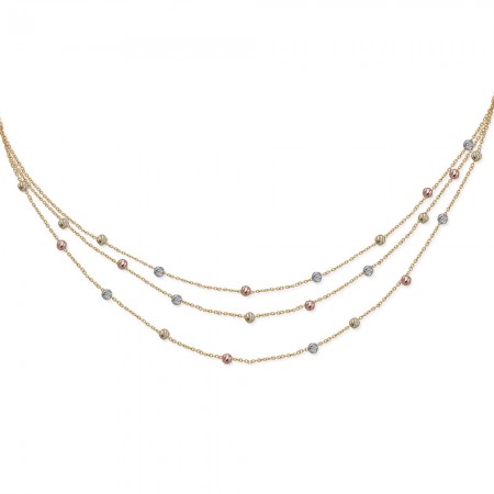 Златно колие  Color Balls