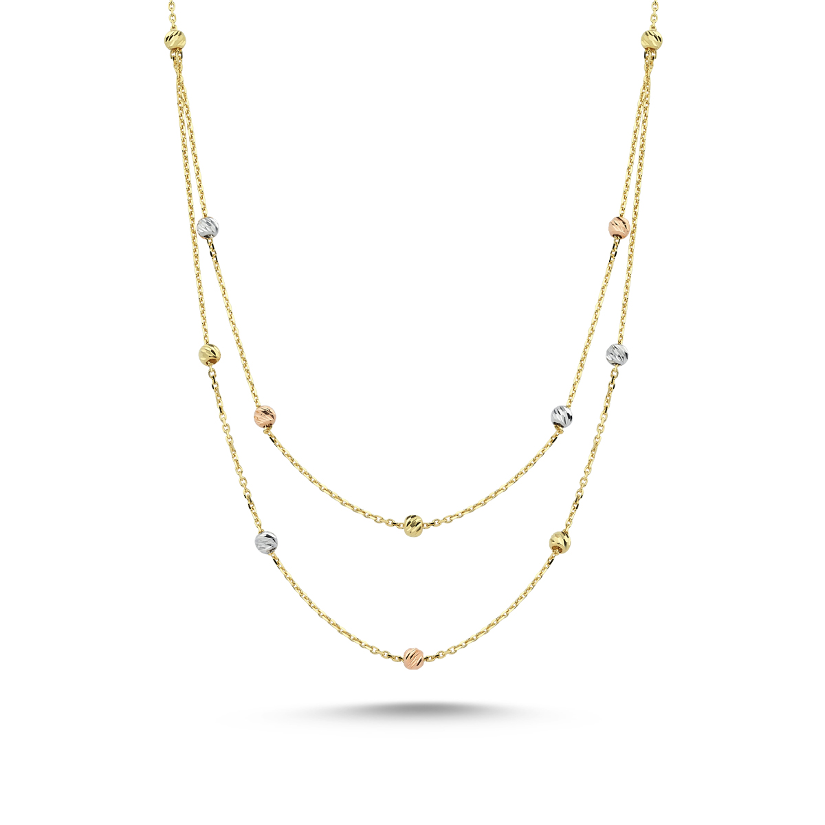 Златно колие  Color Balls 