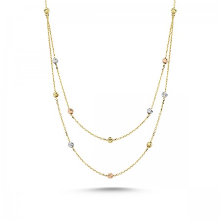 Златно колие  Color Balls 