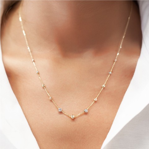 Златно колие Color Pop