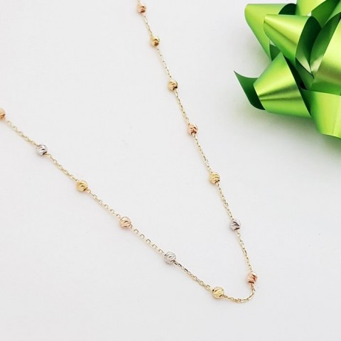 Златно колие Color Pop