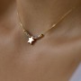 Златно колие Starry Beads