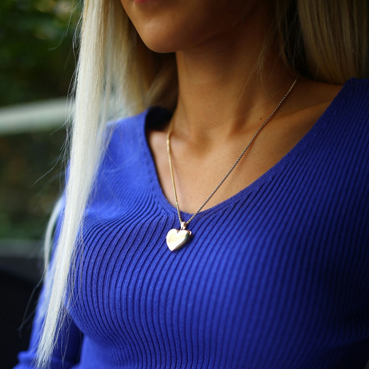 Златен медальон Отваряемо сърце