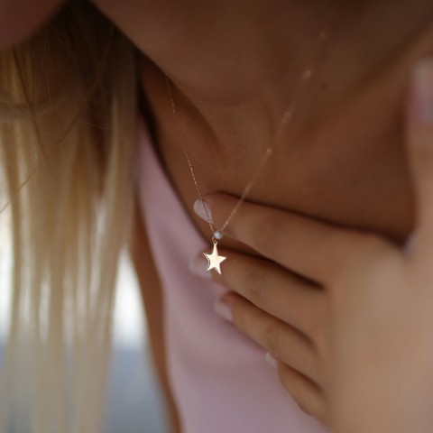 Златно колие Galaxy