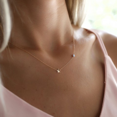 Златно колие Little star