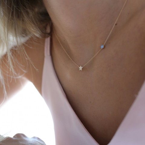 Златно колие Little star
