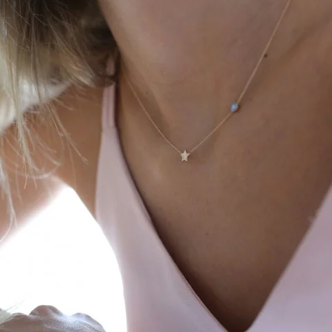 Златно колие Little star