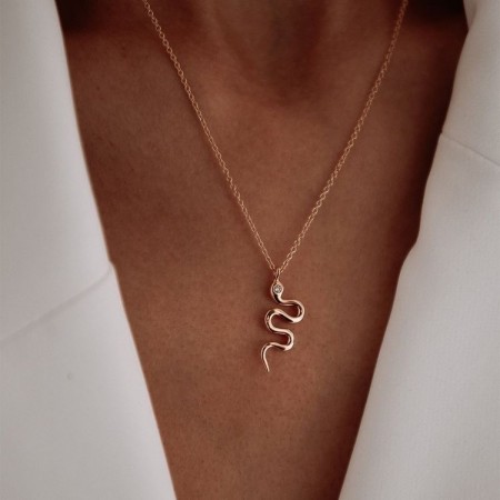 Златно колие Snake