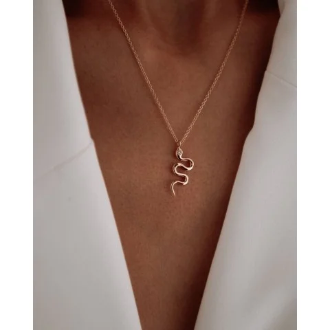 Златно колие Mystic Serpent