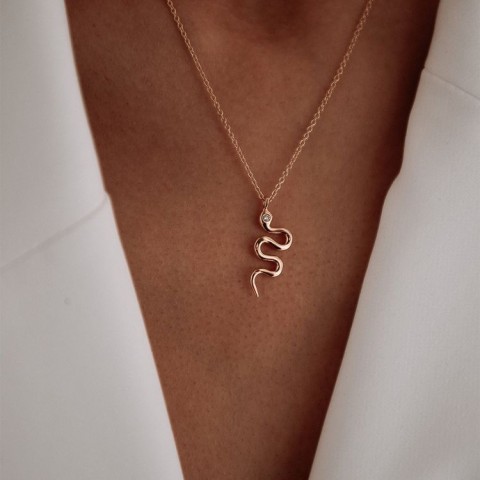 Златно колие Mystic Serpent