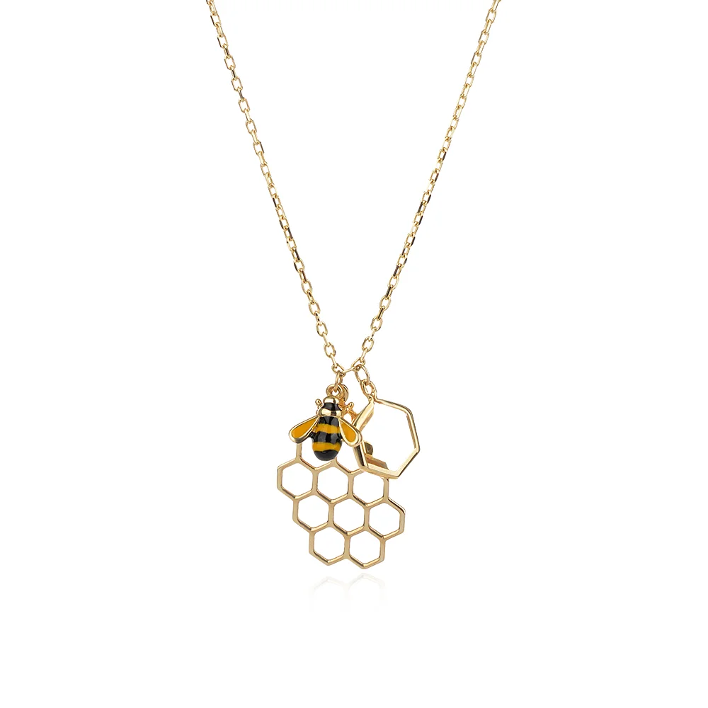 Златно колие Bee - КОЛИЕТА (Златни и сребърни бижута)