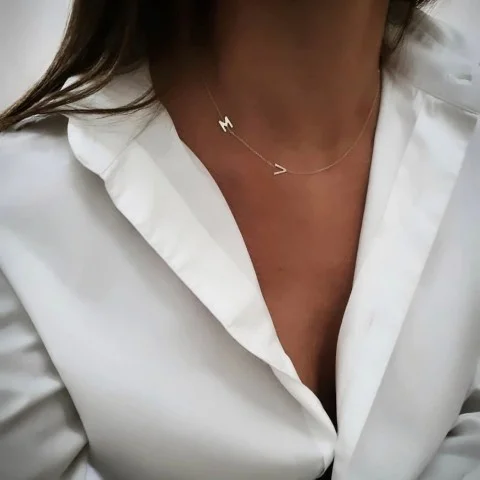 Златно колие Initials