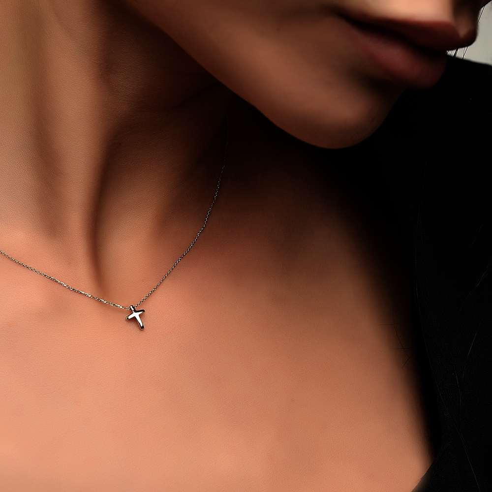 Златно Колие Mini Cross