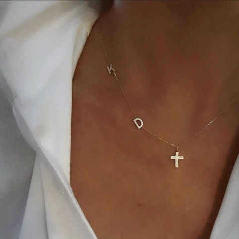 Златно колие Crossia