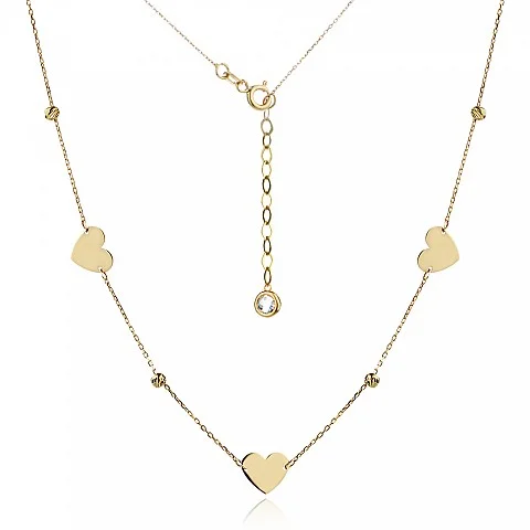 Златно колие Pure Hearts