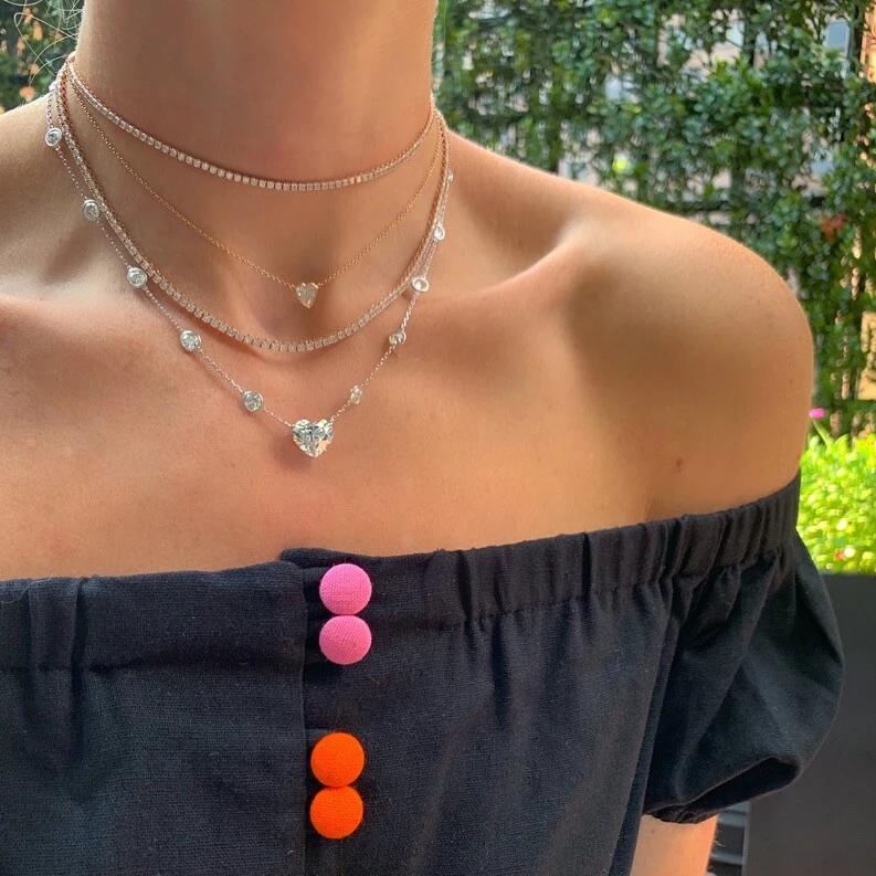 Златно колие Tennis