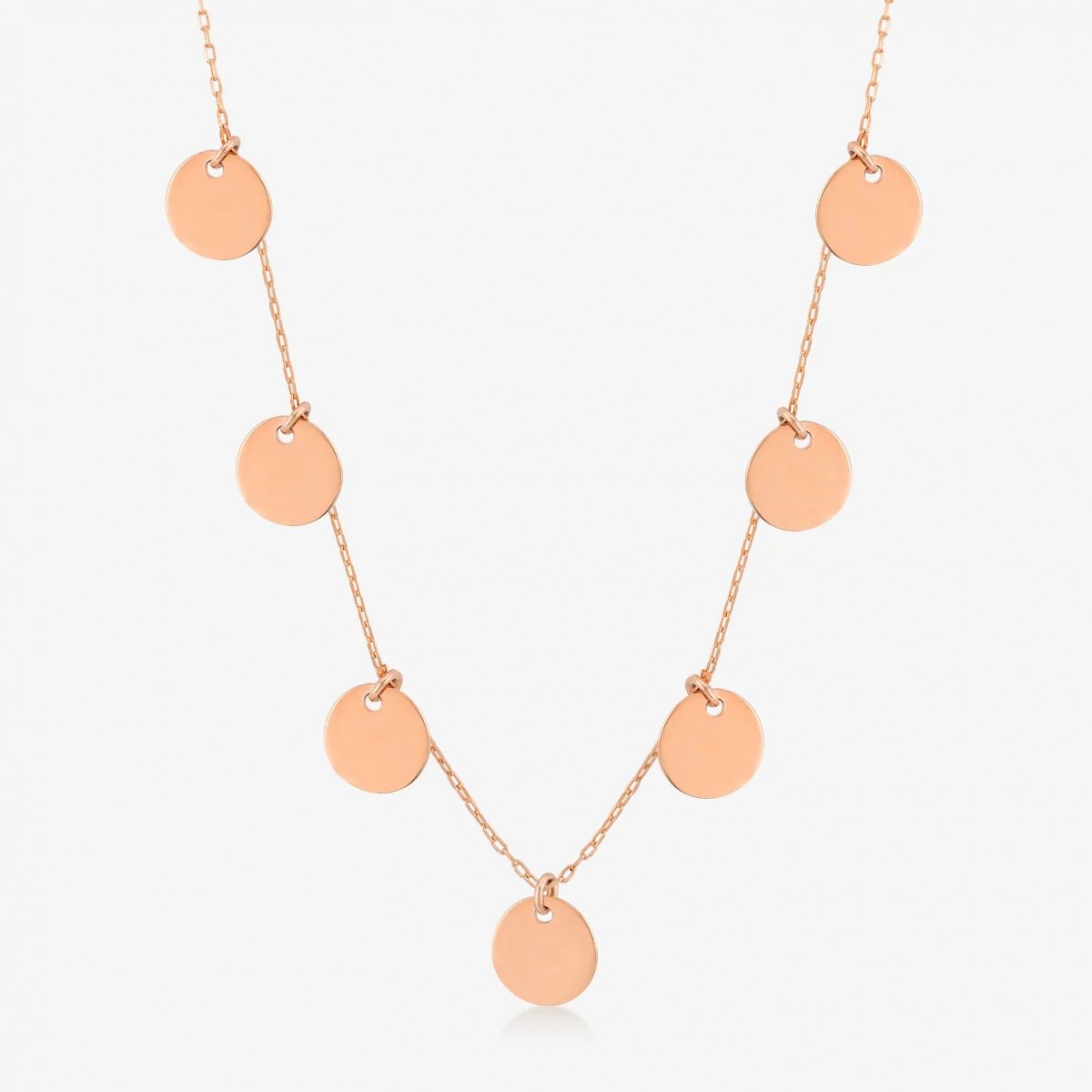 Златно колие Circles