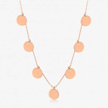 Златно колие Circles