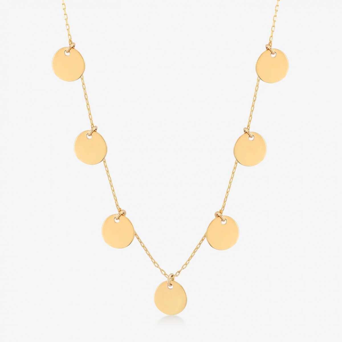 Златно колие Circles