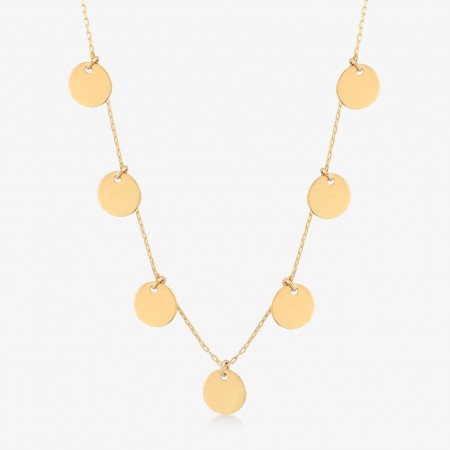 Златно колие Circles