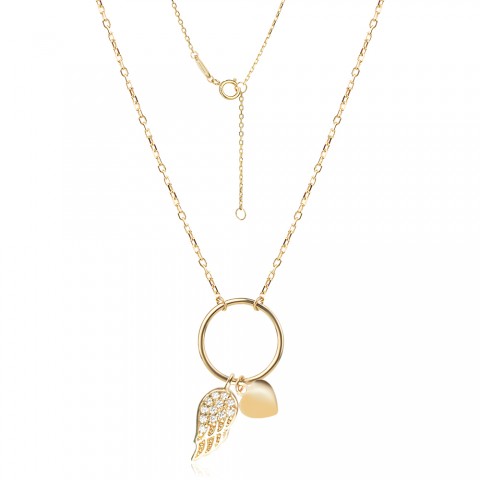 Златно колие Ангелско крило