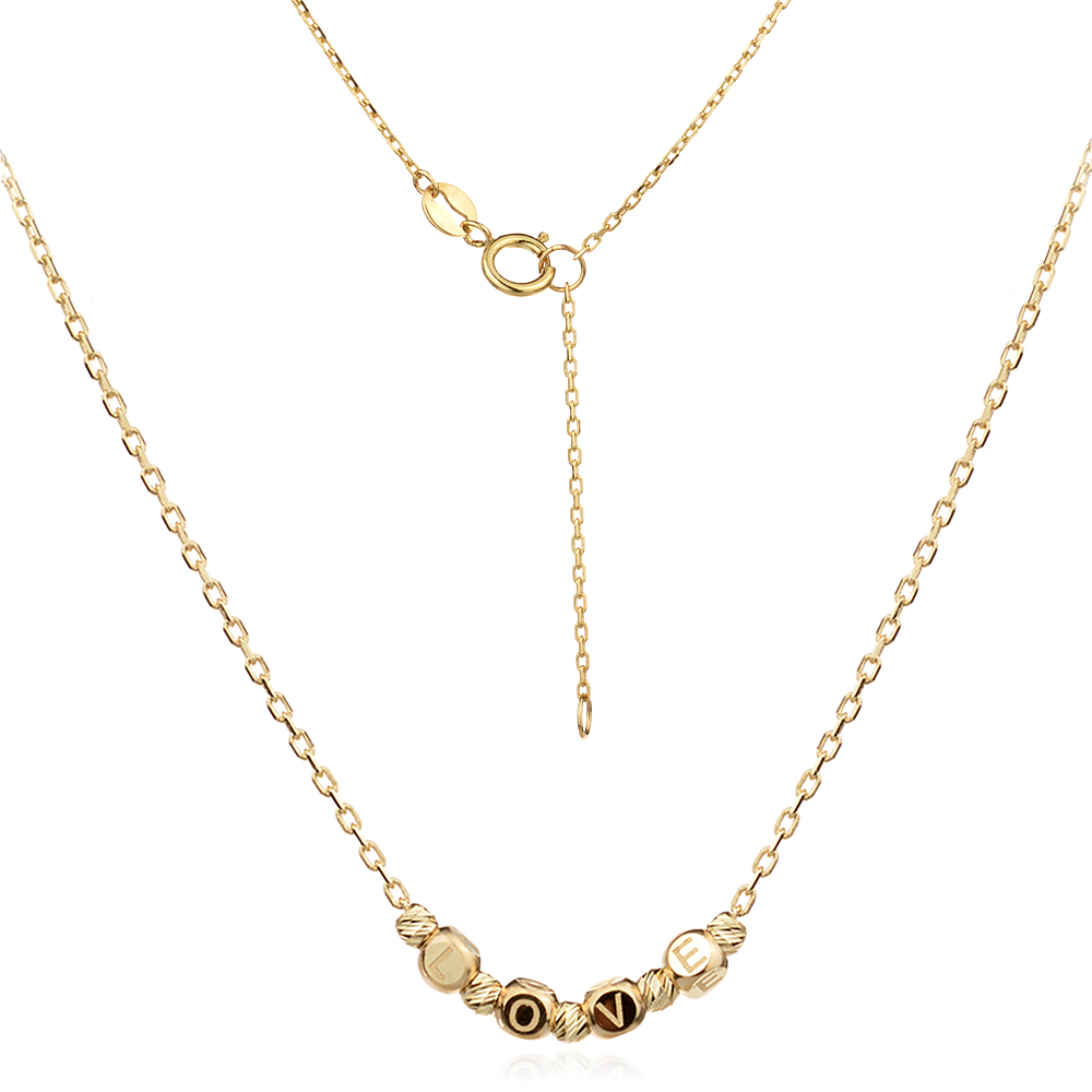 Златно колие Simply Love