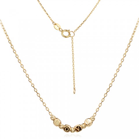 Златно колие Simply Love