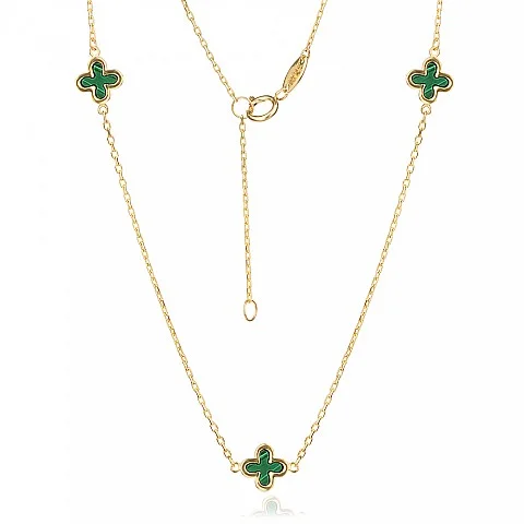 Златно колие Green Magic