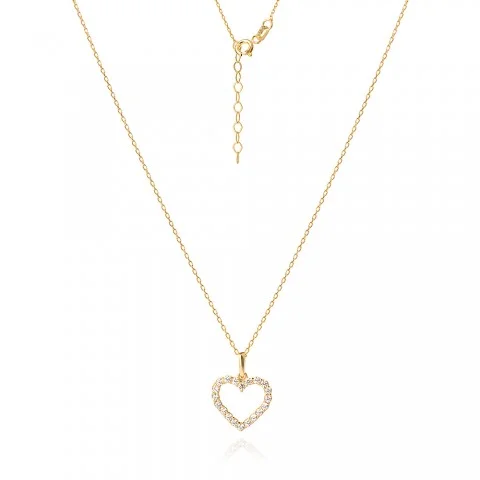 Златно колие Shiny Heart