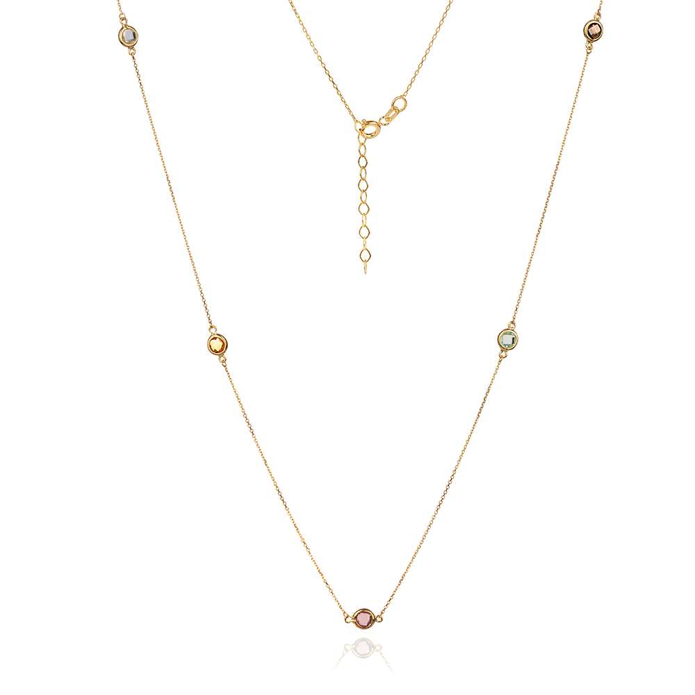 Златно колие Rainbow