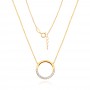 Златно колие Luxe Circle