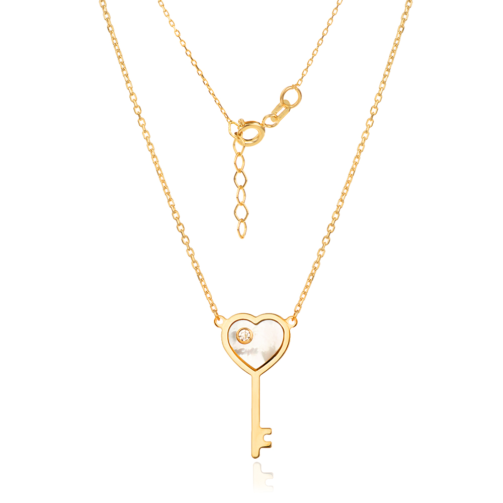 Златно колие Luna Key