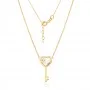 Златно колие Luna Key