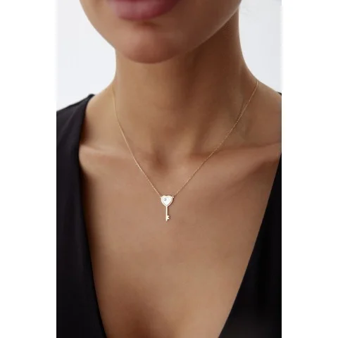 Златно колие Luna Key
