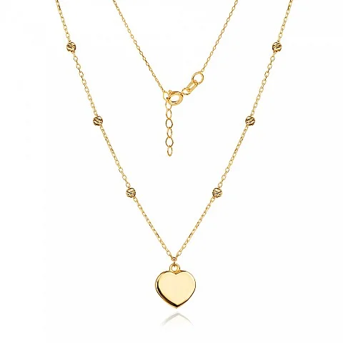 Златно колие Heartline