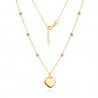 Златно колие Heartline