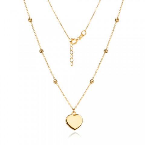 Златно колие Heartline