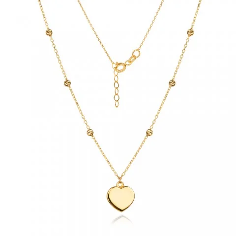 Златно колие Heartline