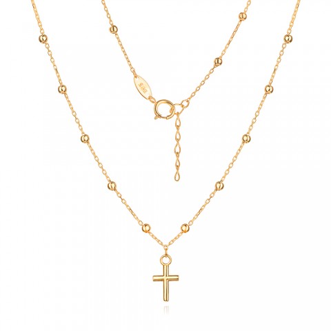 Златно колие Mini Cross