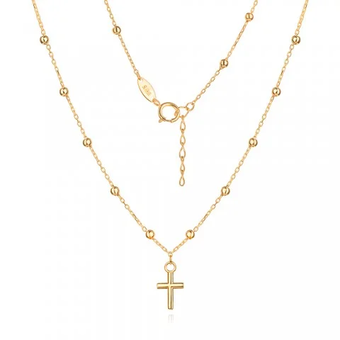 Златно колие Mini Cross