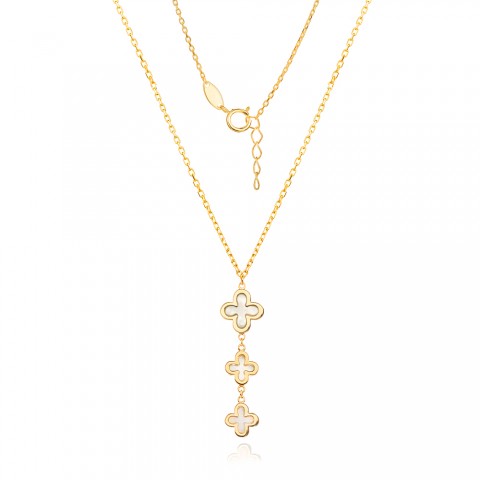 Златно колие Clover Bloom