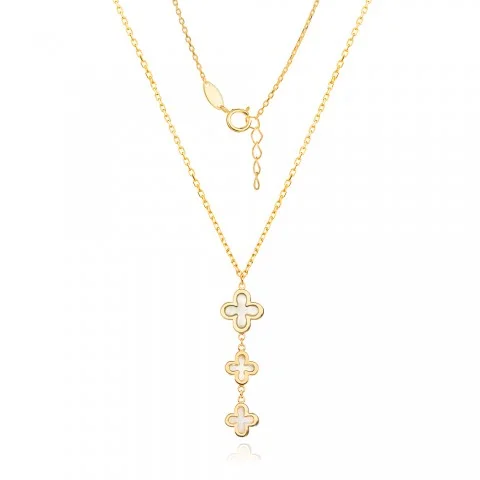 Златно колие Clover Bloom