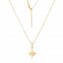 Златно колие Star shine