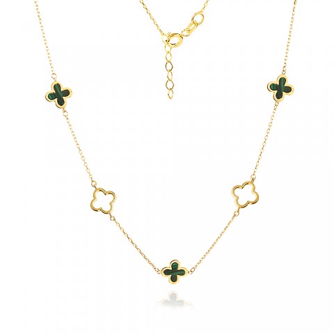 Златно колие Cloverstone