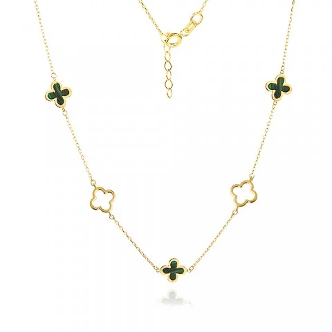 Златно колие Cloverstone