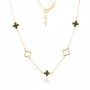 Златно колие Cloverstone