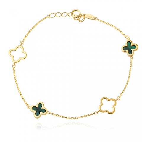 Златно колие Cloverstone