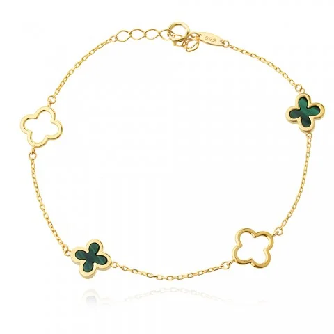 Златно колие Cloverstone